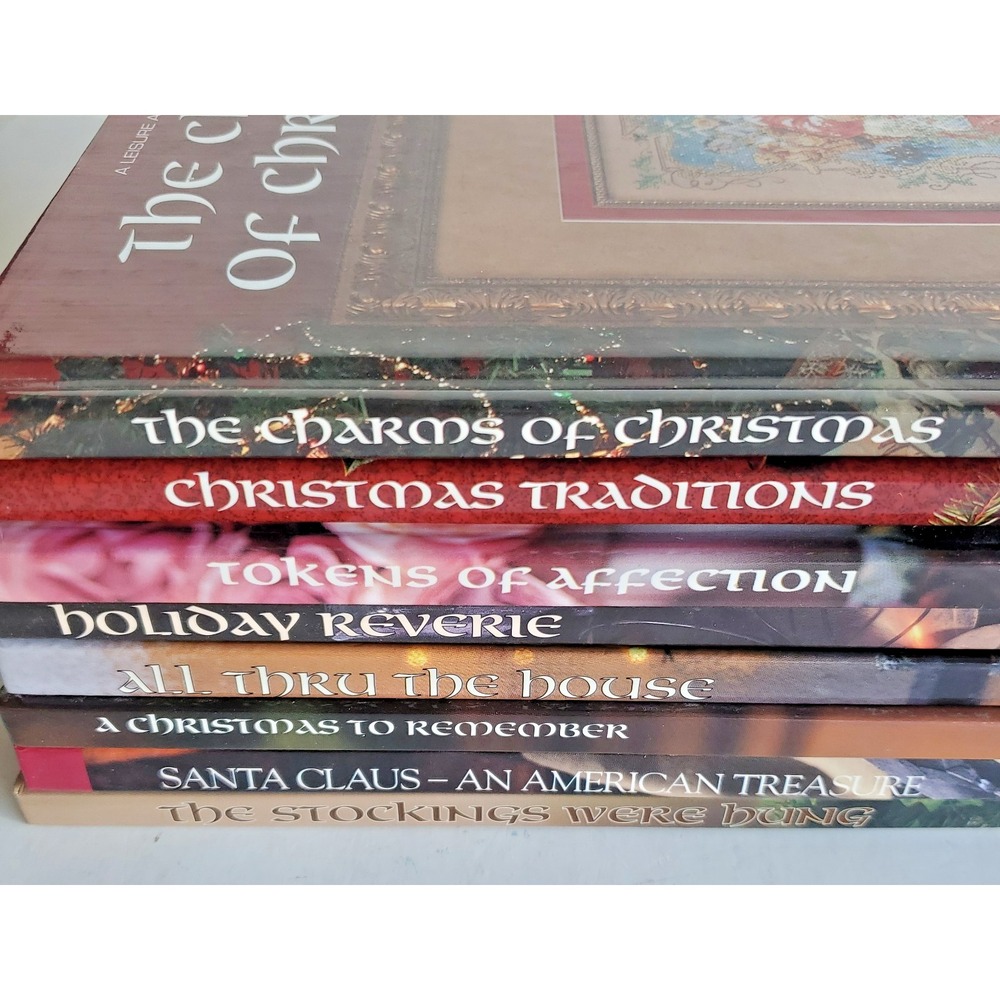 Leisure Arts Presents  Lot of 8 Christmas cross stitch Holiday Reverie VTG Mint - Picture 15 of 16